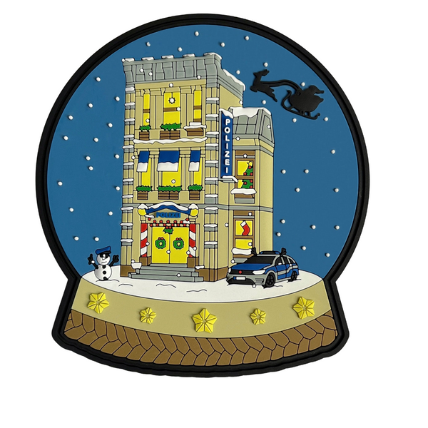 Xmas Police Station Rubber Patch