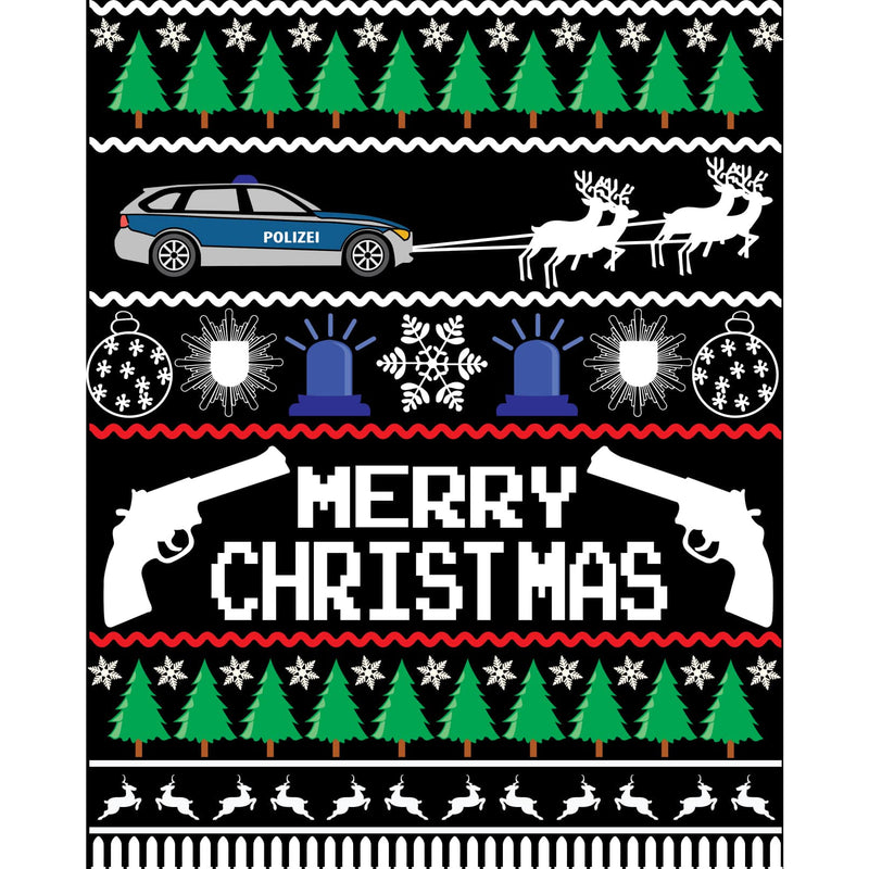Police Xmas 5er Set Weihnachtskarten - Polizeimemesshop